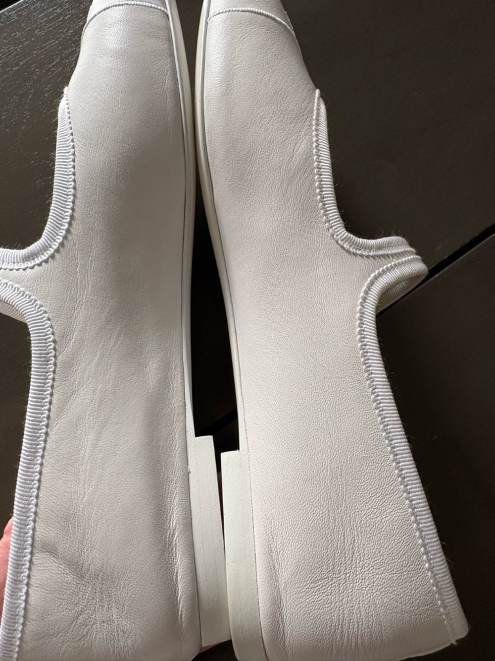 Chanel White Leather  Mary Jane Ballet Flats 38 - Picture 8 of 9